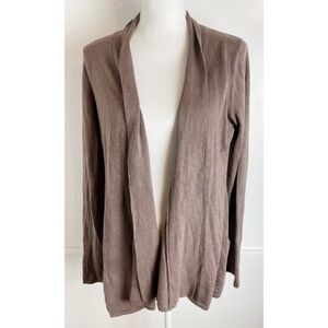 Magaschoni • Tan Brown Open Cardigan Sweater